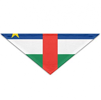 装飾的な三角形中央アフリカ共和国旗布旗バナー