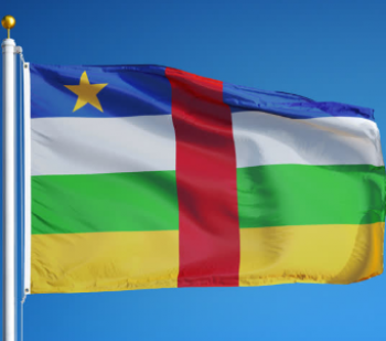 中央アフリカ共和国の国の国旗屋外フラグ