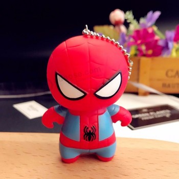 Cartoon Anime Superheld Spiderman Schlüsselbund Kind Spielzeug Puppe Schlüsselanhänger Auto Anhänger Geschenk Partei vorhanden niedlich Schlüsselanhänger Schmuckstücke Llavero