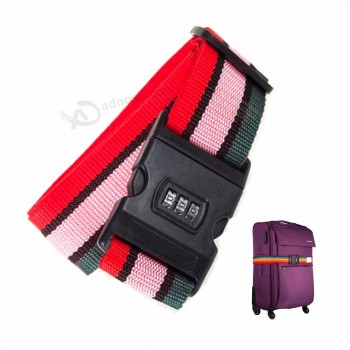 旅行スーツケースの調節可能なバックルの手荷物ベルトの頑丈な荷物の革紐