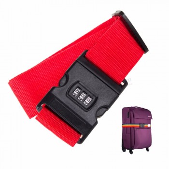 Adjustable Safety Belt Luggage Strap Suitcase  3 Digits Password Lock Buckle Baggage Belts