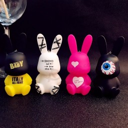 Cartoon Animal Cute Bunny cute keychains Women Girls Purse Bag Key Rings Accessories Rabbit Pendant Car Trinkets Key Chains Wholesale