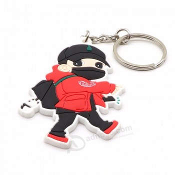 two sided 3D silicone key rings,pvc keychain,3D plastic soft pvc and rubber silicone keychain