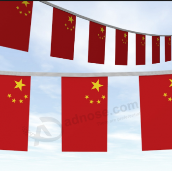 中国旗布旗/ミニ中国文字列バナーフラグ