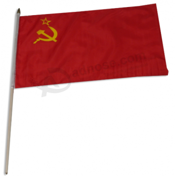 bandera china de la mano poliéster bandera china de la mano que agita