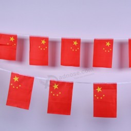 custom china bunting national china mini banner flags