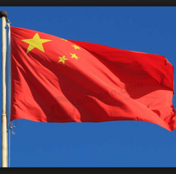 Venta caliente poliéster bandera nacional de china
