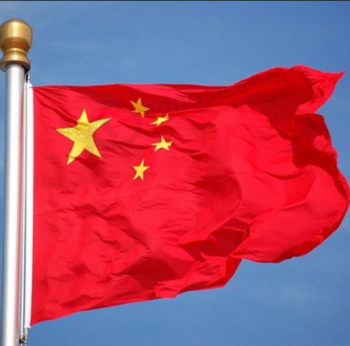 высококачественный полиэстер национальный флаг китая