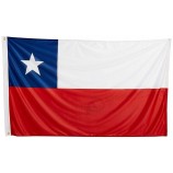 智利国旗3英尺x 5英尺超级针织聚酯