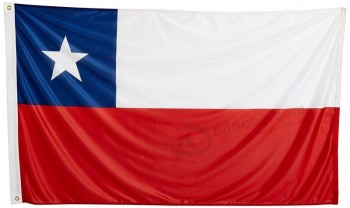 Chile Flag 3ft x 5ft Superknit Polyester