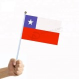 Chile benutzerdefinierte Mini nationale Hand wehende Flagge zum Verkauf Weltcup
