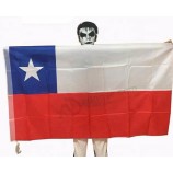 당신의 로고를 가진 칠레 국기 몸 깃발을 주문을 받아서 만드십시오
