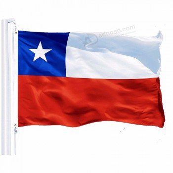 Hot Wholesale Chile National Flag 3x5 FT 90X150CM Banner-Vivid Color and UV Fade Resistant-Chile Flag  Polyester