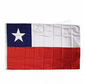 logo aziendale decorazione stampa completa 3X5 bandiera Cile celebrazione personalizzata bandiera Cile