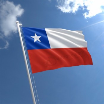 90x150cm chile flag 100% polyester chilean flags And banners for party event