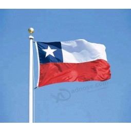 atacado personalizado Oem impresso bandeira do país do chile