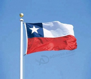 atacado personalizado Oem impresso bandeira do país do chile