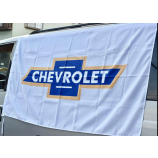 High Quality Knitted Polyester Chevrolet Banner for Advertising