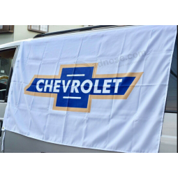 high quality knitted polyester chevrolet banner for advertising