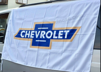 high quality knitted polyester chevrolet banner for advertising