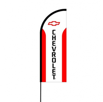 promotional custom printed Chevrolet swooper advertising flags