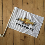 sublimation printing cheap custom car window Chevrolet logo flag