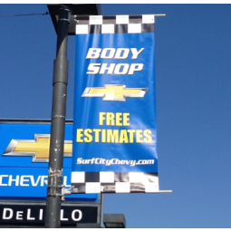 polyester chevrolet logo street pole advertising banner