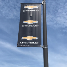 advertising chevrolet rectangle street pole flag printing