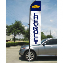 Hot Selling Chevrolet exhibition swooper flag outdoor