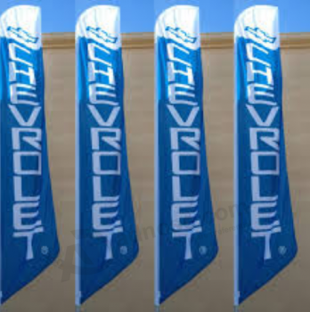 Druckgeschäftswerbung Chevrolet-Polyester-Swooperflagge