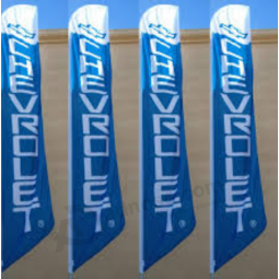 geprinte zakelijke reclame chevrolet polyester swooper vlag