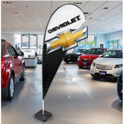 Polyester Teardrop Chevrolet Werbung Flagge Fabrik