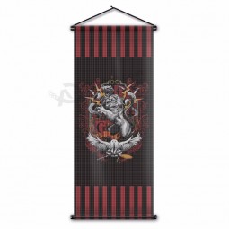 Benutzerdefinierte Druck Poster Flagge HP Hogwarts Gryffindor Wappen Löwe Wand Flagge Harri Potter Scroll Banner für Halloween Geschenk 45x110cm