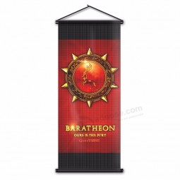 game of thrones banner bandiera wall scroll home decor casa baratheon la nostra è la furia arazzo appeso poster regali 17,7x43,3 pollici