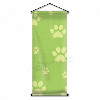 Kitty Cat Paw print poster muur opknoping huisdieren klauw merken scroll banner vlag voor halloween kerst verjaardag 45x110cm