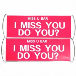 sport printed retractable fan hand scrolling banner