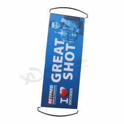 Hete verkopende aangepaste reclamevlaggen, hand roll up banner