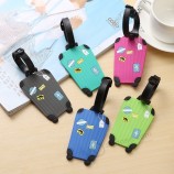 2019 NUOVO 1pc Nuovo tag valigia cartone animato valigetta design ID tag identificativo indirizzo identificatore accessori da viaggio etichetta