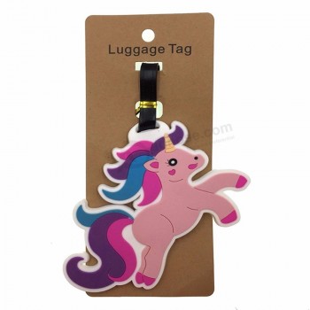 animal unicorn cartoon luggage tags silica Gel suitcase kawaii accessories ID addres holder portable travel baggage boarding