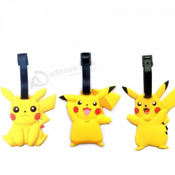 accessori da viaggio valigie Etichetta simpatico cartone animato silice Gel pokemon Go valigia valigia bagaglio bagagli etichette d'imbarco portatile