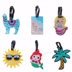 fashion creative luggage Tag animal cartoon silica Gel suitcase ID address holder baggage boarding tags 6 type