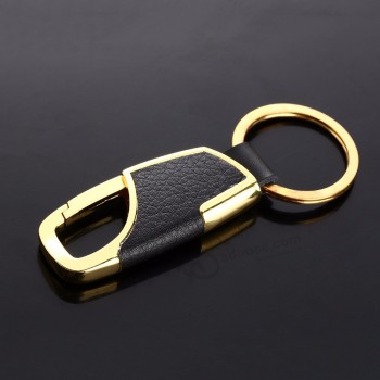 creative metal leather Car personalised keyrings fashion Car-styling PU leather Car Key chain ring keychain keyfob jewelry trinket accessories