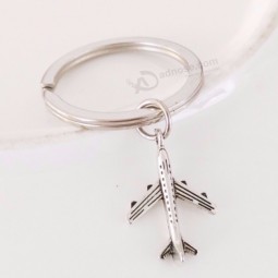 Custom Keychain Keyfob Keyring Gift For Men Women Aircraft Creative Cute Silver Key Chains Holder