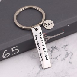 Name Coustom Engraved We Are The Best Friend Today Tomorrow Forever Key Chains Gifts For Best friends Friendship personalized keychains keyTag