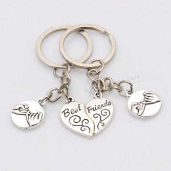 personality best friends keychain For lovers friends Key chain pinky promise pendant Car Bag personalised keyrings holder birthday gifts