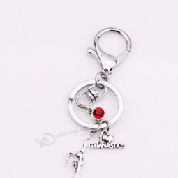 ginnasta donna Amo il fascino della ginnastica portachiavi personalizzati birthstone portachiavi accessori gioielli moda regali per ragazze adolescenti