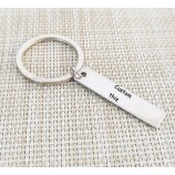 aangepaste letternaam gepersonaliseerde sleutelhangers gegraveerd ID Tag charm hanger vrouwen Mannen Car Bag deur Sleutelhanger Sleutelhanger