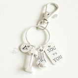 bokshandschoen sleutelhanger voor autotas sleutels charme gepersonaliseerde sleutelhangers handtas initialen sleutelhangers vintage zilveren geschenkaccessoires