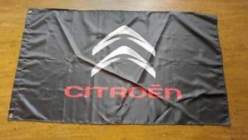 подробности о ситроен флаг баннер логотип 3x5ft 90x150cm гараж маневр энтузиаст