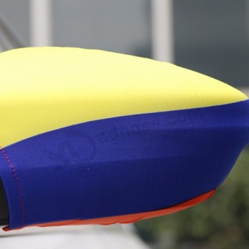 Sample free hot sale Colombia car mirror cover flag